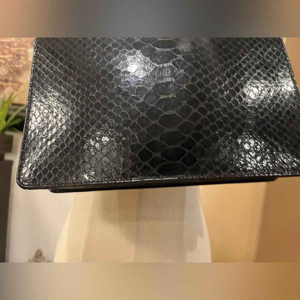 Marina Galanti 🇮🇹 Black Reptile Skin Shoulder Bag - Picture 12 of 17